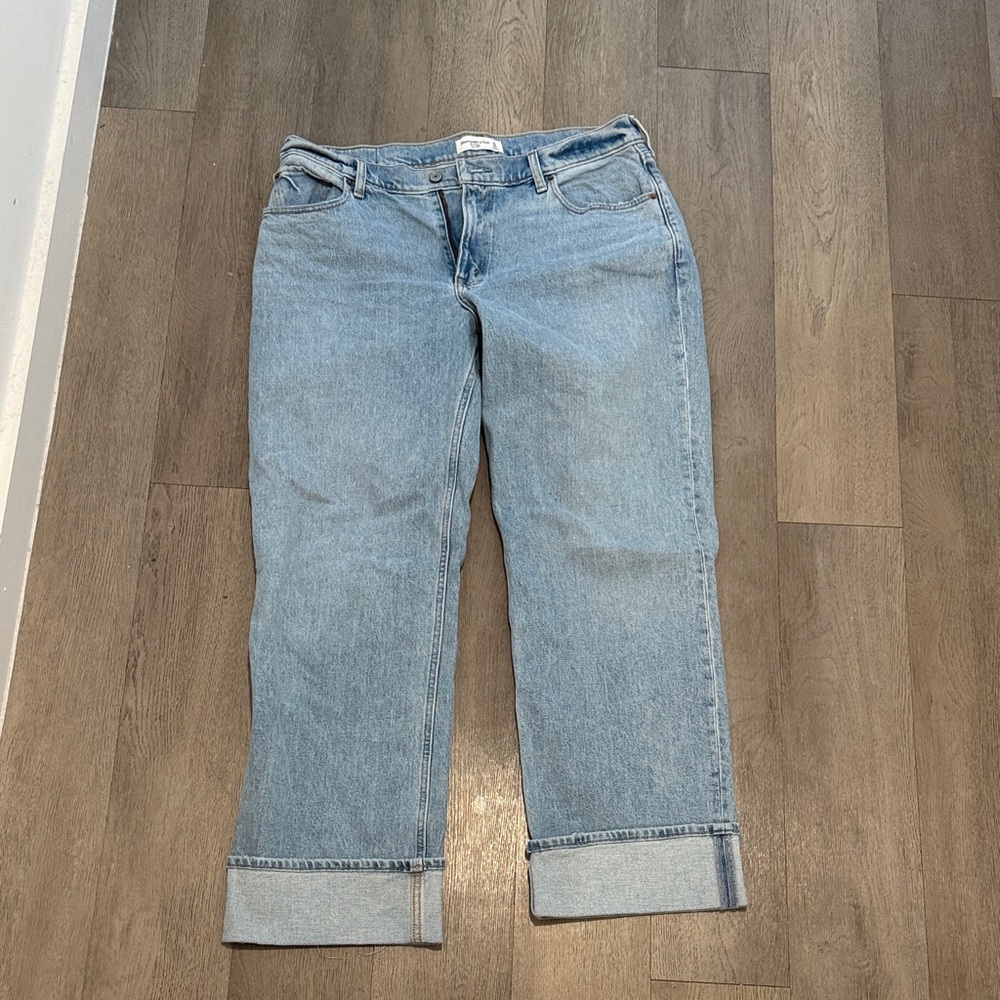 Abercrombie & Fitch Light Blue Straight Leg Jeans